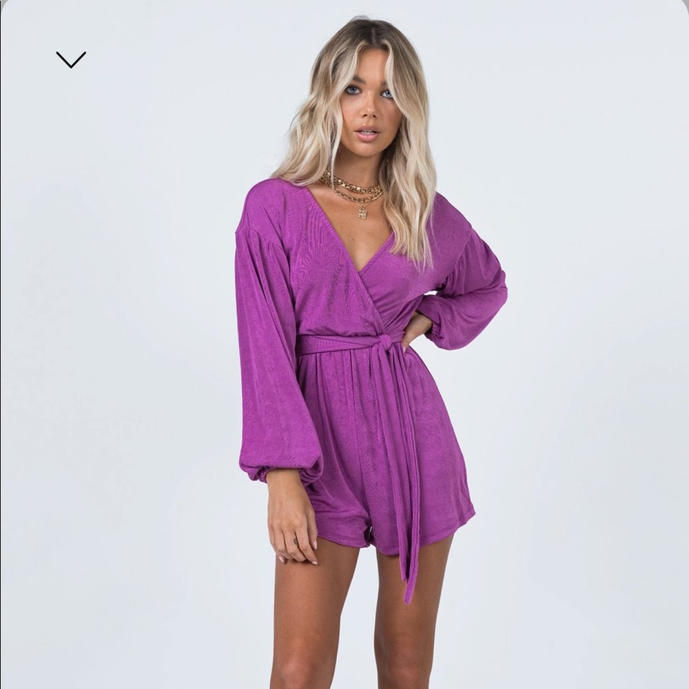 Strike It Up Romper Purple